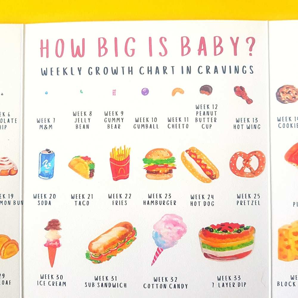 Bump to Baby in Junk Food Cravings Card | Salt & Paper - Image 4