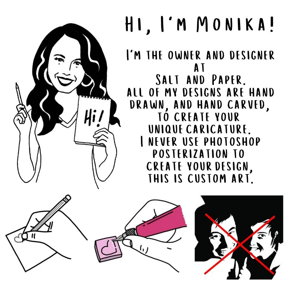 Couples Portrait Stamp | Salt & Paper - Image 11