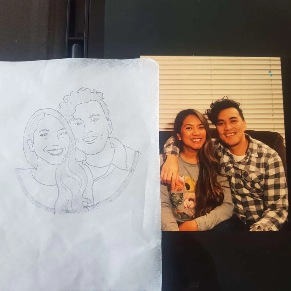 Couples Portrait Stamp | Salt & Paper - Image 5