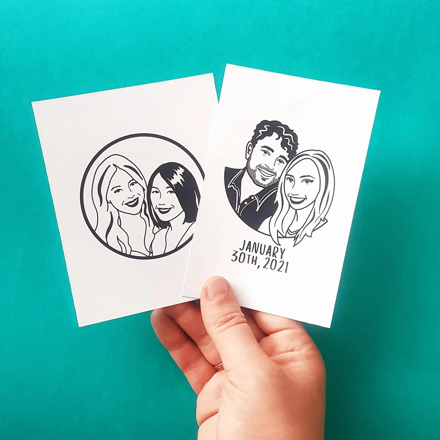 Custom Family Digital Illustration | Salt & Paper - Image 5