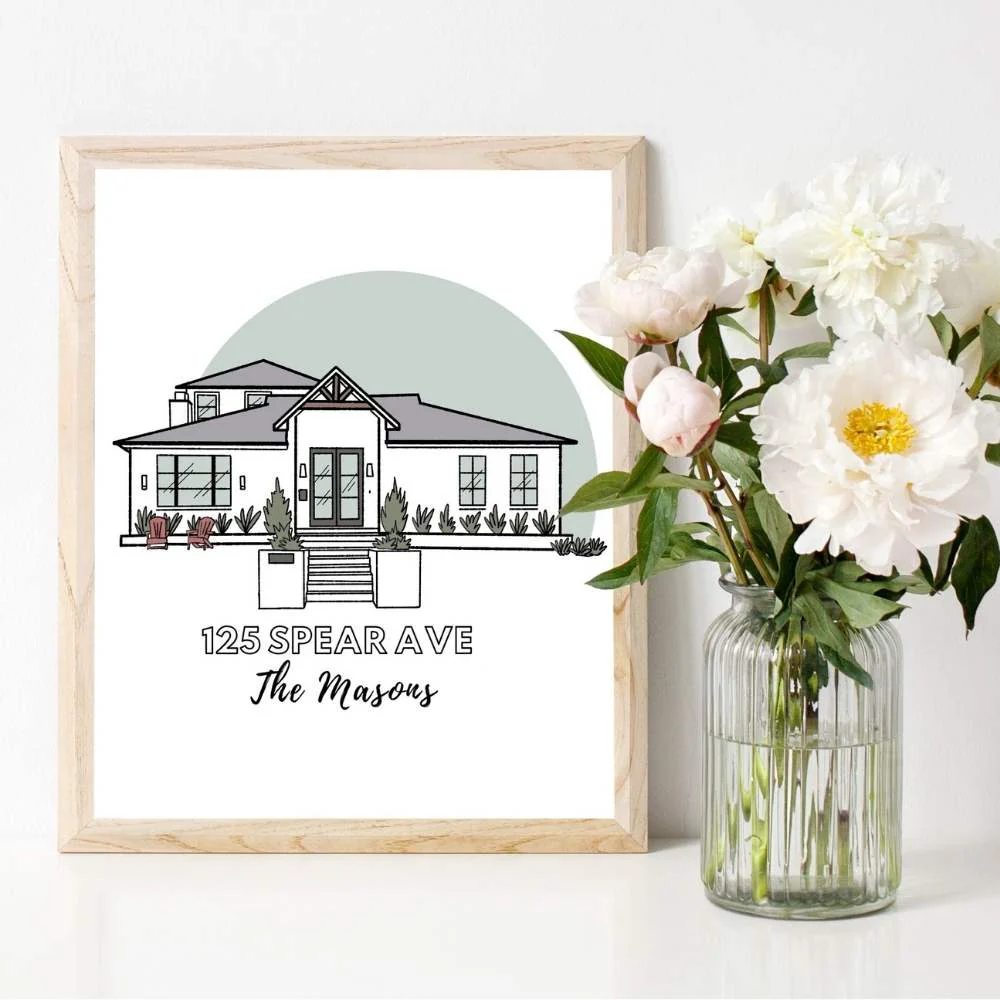 Custom House Digital Illustration | Salt & Paper - Image 3