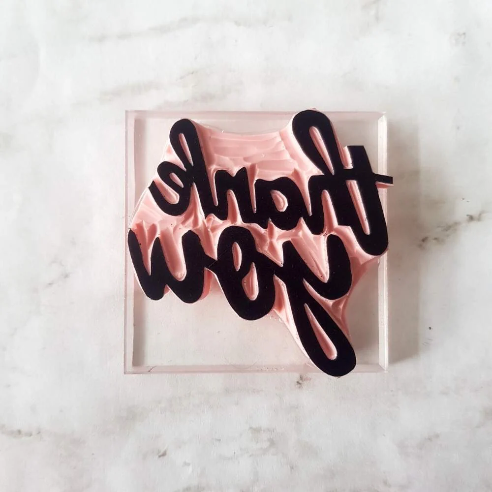 Hand Lettered Thank You Stamp | Salt & Paper - Image 3