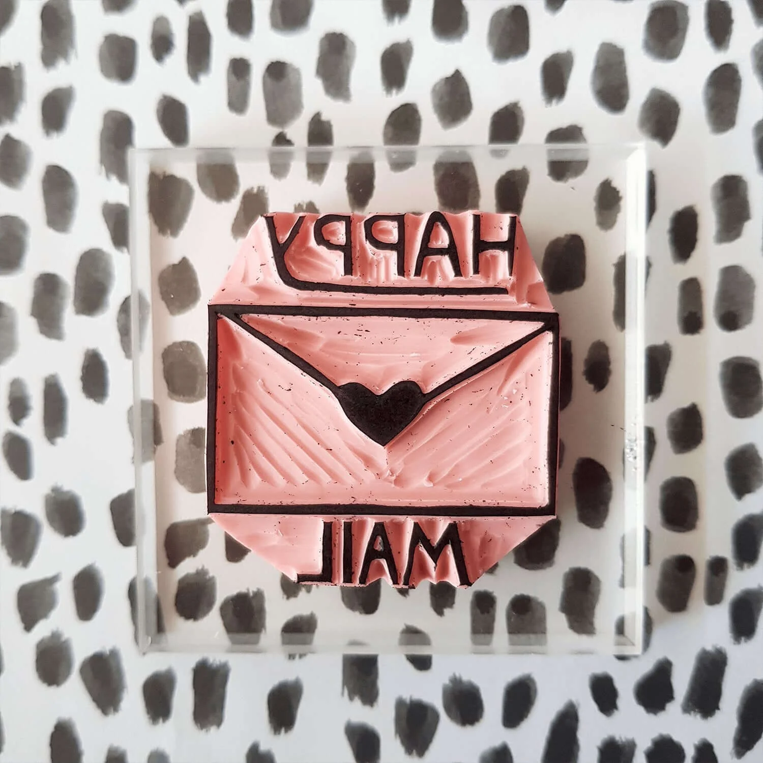 Happy Mail Rubber Stamp | Salt & Paper - Image 3