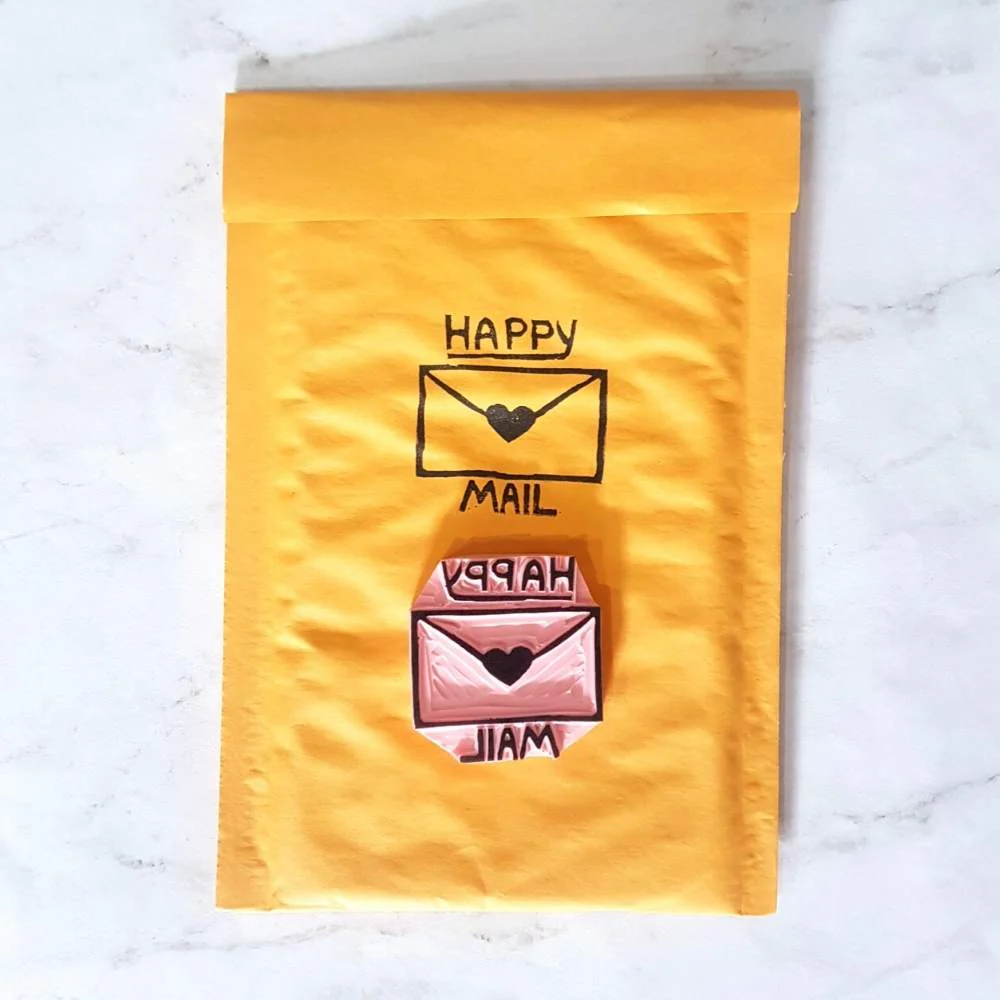 Happy Mail Rubber Stamp | Salt & Paper - Image 5