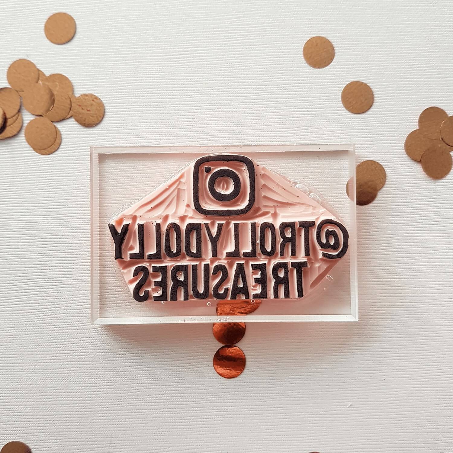 Your Instagram Name Rubber Stamp | Salt & Paper - Image 3