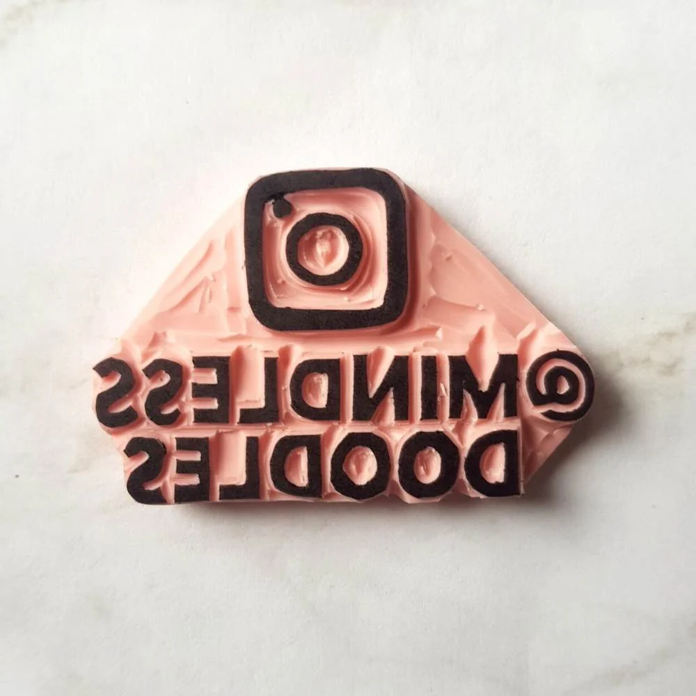 Your Instagram Name Rubber Stamp | Salt & Paper - Image 5