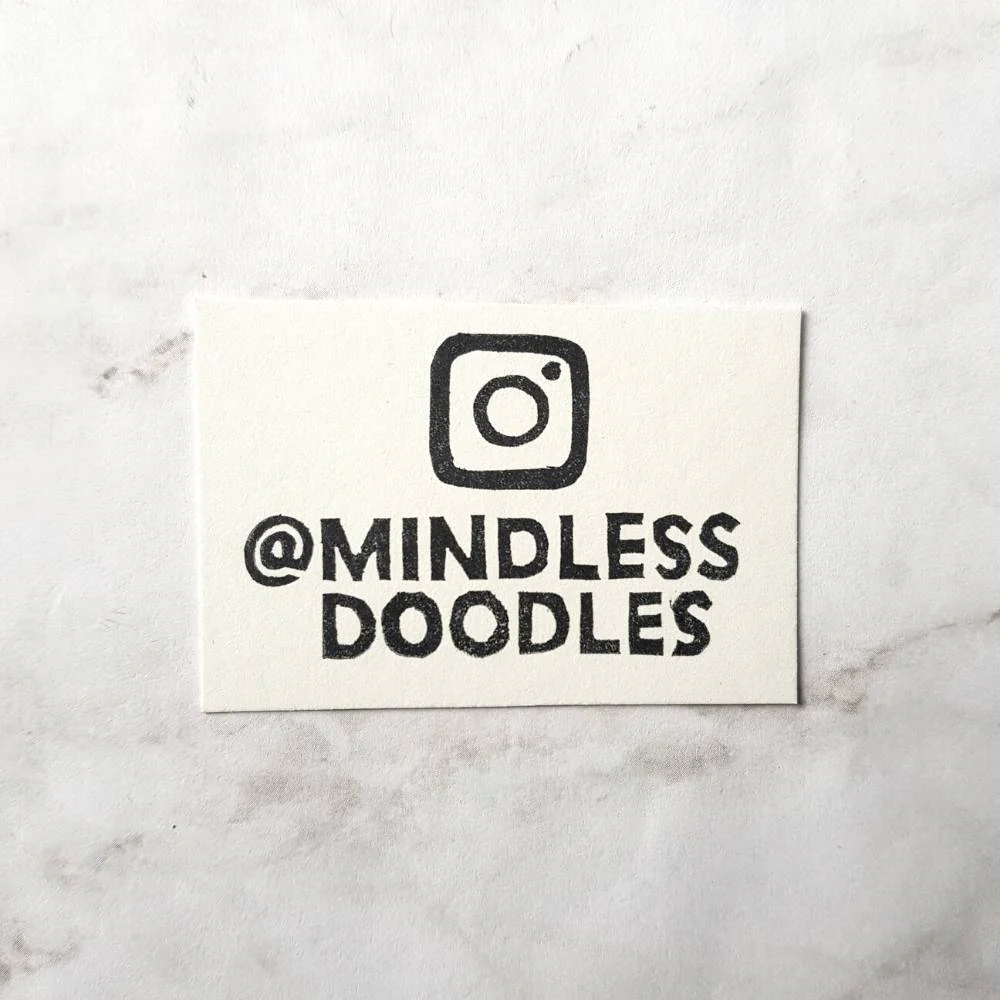 Your Instagram Name Rubber Stamp | Salt & Paper - Image 6