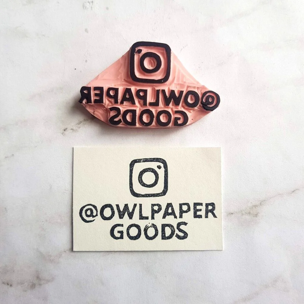 Your Instagram Name Rubber Stamp | Salt & Paper - Image 7