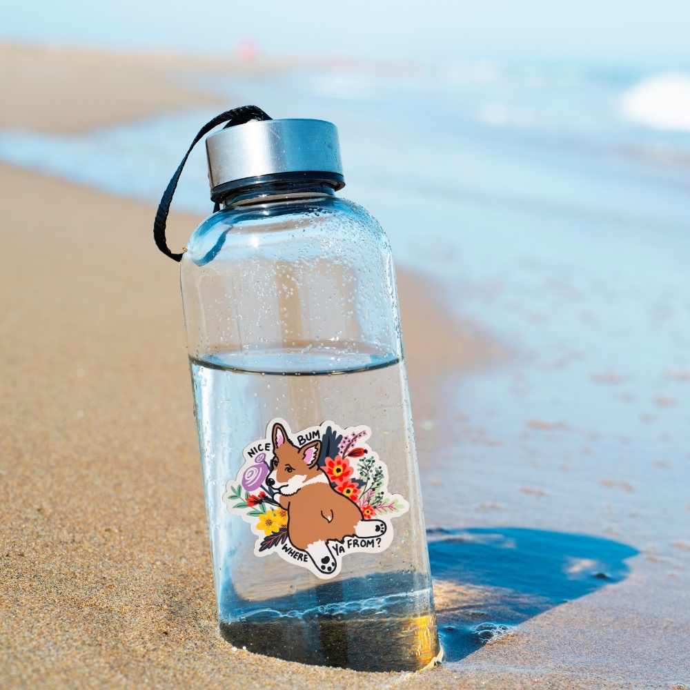 Nice Bum Corgi Vinyl Sticker | Salt & Paper - Image 3