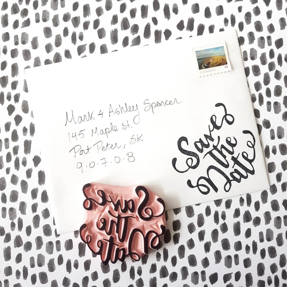 Save the Date Stamp | Salt & Paper - Image 3