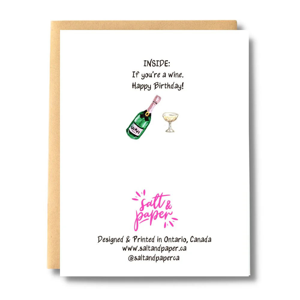 Age Matters Wine Birthday Card | Salt & Paper - Image 3